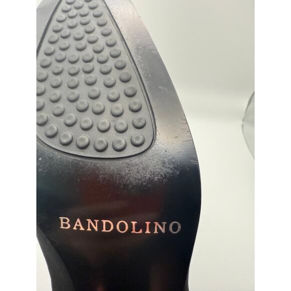 Bandolino Black Pumps 7.5 Minimalist Block Heel Classic Workwear Quiet Luxury - Picture 5 of 8